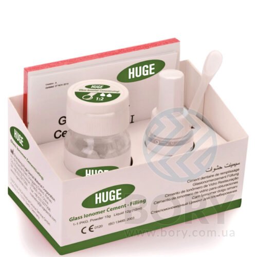 Filling Huge склоіономерний цемент для пломбування, 15г + 12г
