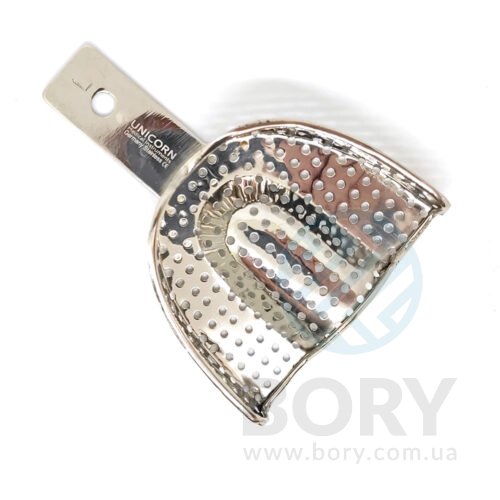 Відбиткова металева ложка L верх UNICORN Medical Instruments Metal Impression Tray perforated, size L Upper