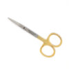 Ножницы хирургические прямые Iris Surgical Scissors Straight 115мм UNICORN Medical Instruments № 3511/TC Gold (Tungsten Carbide Inserts) 9295