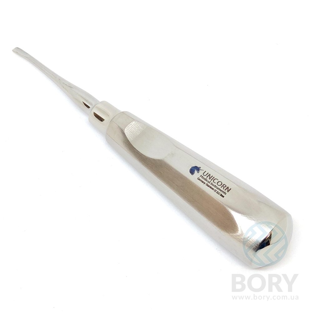 Елеватор Luxator Root Elevator curved вигнутий 3мм UNICORN Medical Instruments № ELC-3mm