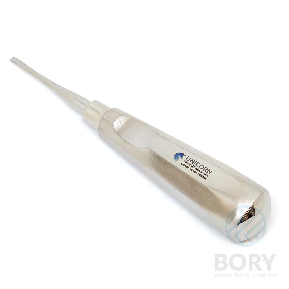 Элеватор Luxator Root Elevator straight прямой 3мм UNICORN Medical Instruments № ELS-3mm