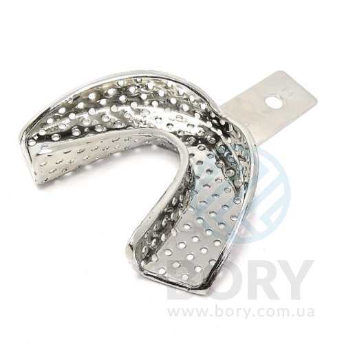 Відбиткова металева ложка M низ UNICORN Medical Instruments Metal Impression Tray perforated, size M Lower