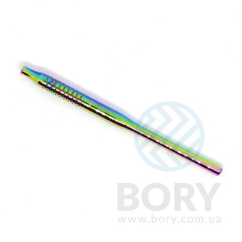 Ручка до дзеркала Mirror Handle Anatomic Multi Color Rainbow 120мм UNICORN Medical Instruments № 4900 color