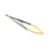 Иглодержатель Castroviejo Needle Holder straight прямой 140мм UNICORN Medical Instruments № 1921 TC Gold (Tungsten Carbide Inserts)