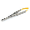 Иглодержатель Castroviejo Needle Holder straight прямой 140мм UNICORN Medical Instruments № 1921 TC Gold (Tungsten Carbide Inserts) 4540