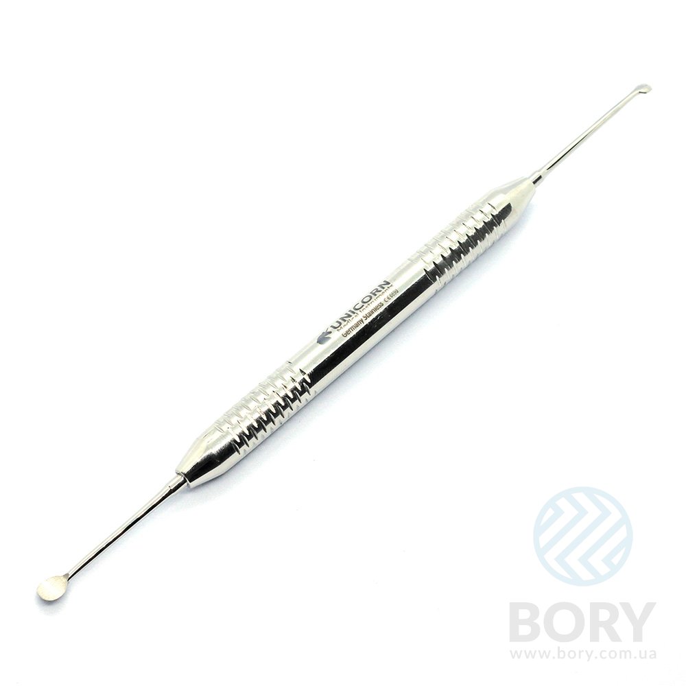 Періостальний елеватор Periosteal Elevator Molt 6.0мм large tip, 4.0мм small tip UNICORN Medical Instruments № 0890