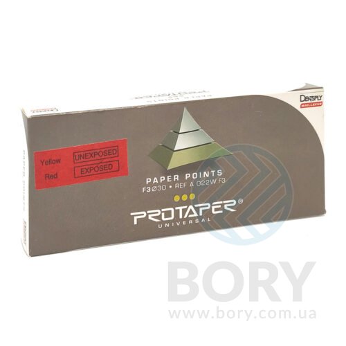 Паперові штифти sterile Absorbent Paper Points for PROTAPER F3 Ø30 Dentsply Maillefer, 180шт
