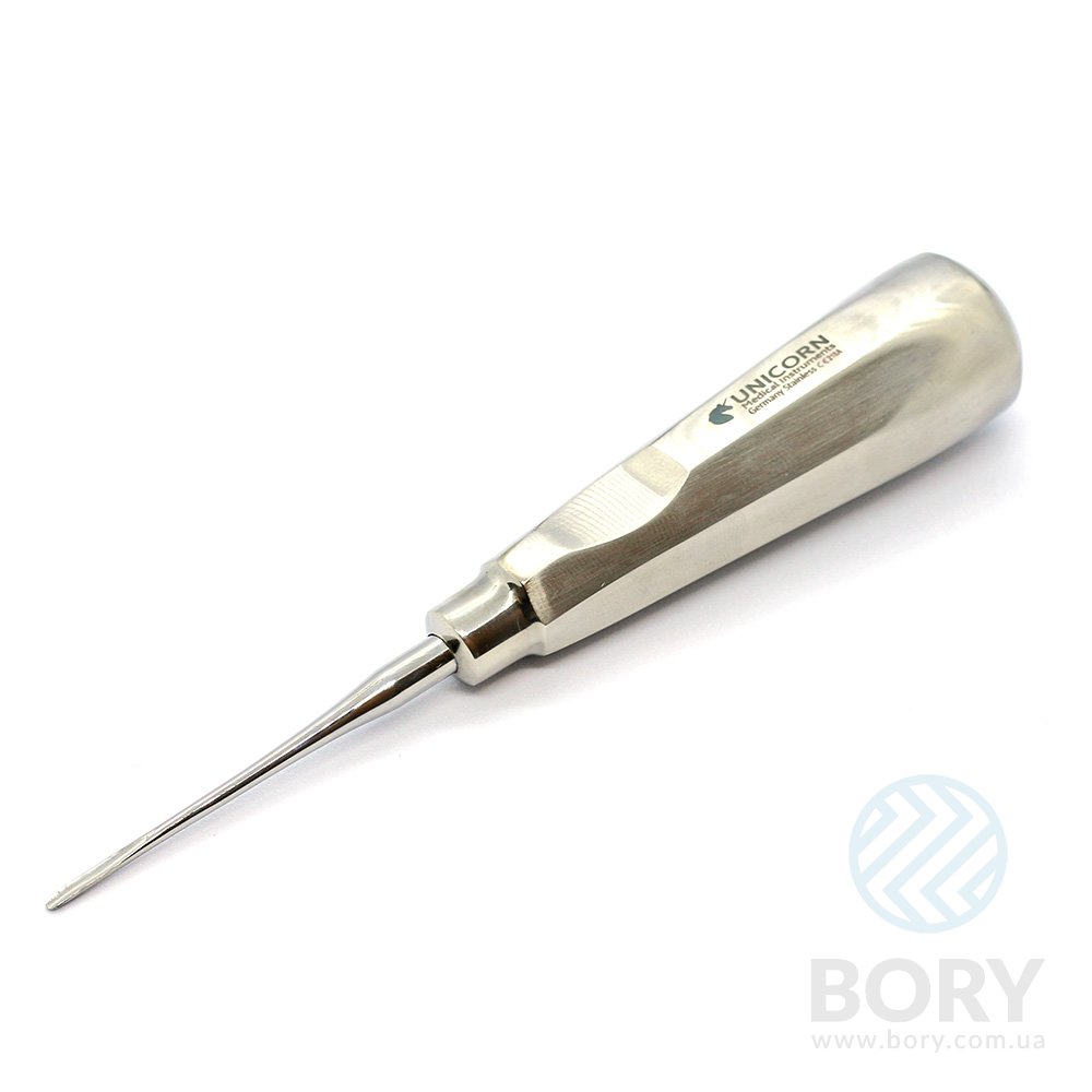 Элеватор Root Elevator 2мм straight Long прямой удлиненный 165мм UNICORN Medical Instruments № 218А