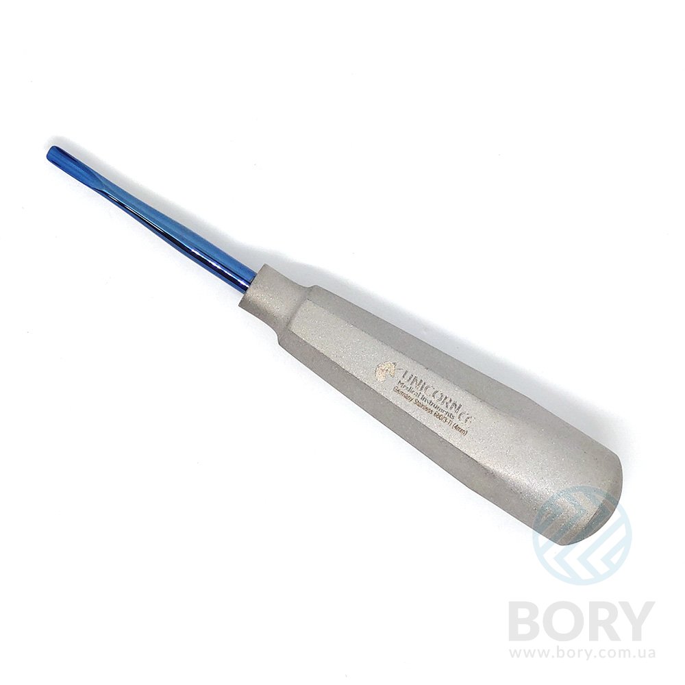 Элеватор Root Elevator Titanium 4мм UNICORN Medical Instruments № 680/3-Ti 4mm