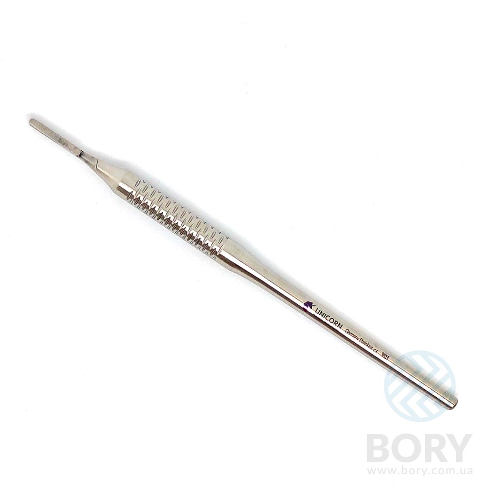 Ручка для скальпеля №3 кругла Round Scalpel Handle No.3 UNICORN Medical Instruments № 3631