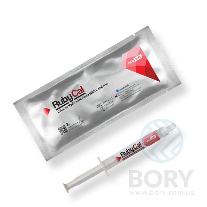 RubyCal Inci Dental паста гидроксида кальция с йодоформом, 2г