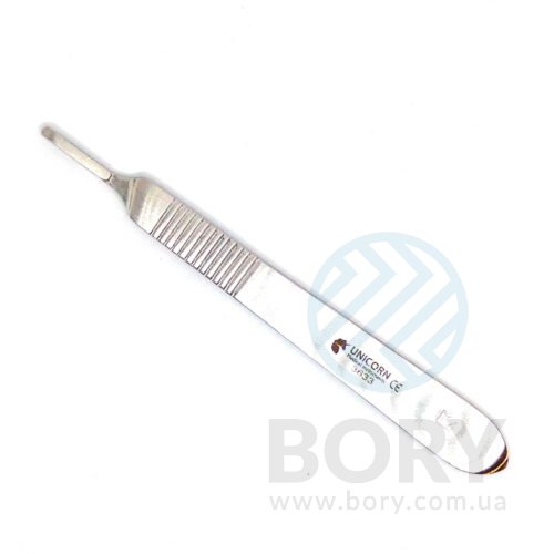 Ручка для скальпеля №3 плоска Scalpel Handle No.3 UNICORN Medical Instruments № 3633