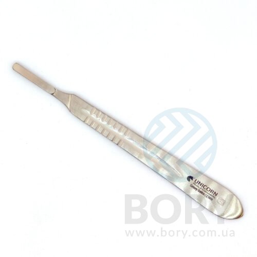 Ручка для скальпеля №4 плоска Scalpel Handle No.4 UNICORN Medical Instruments № 3347/4