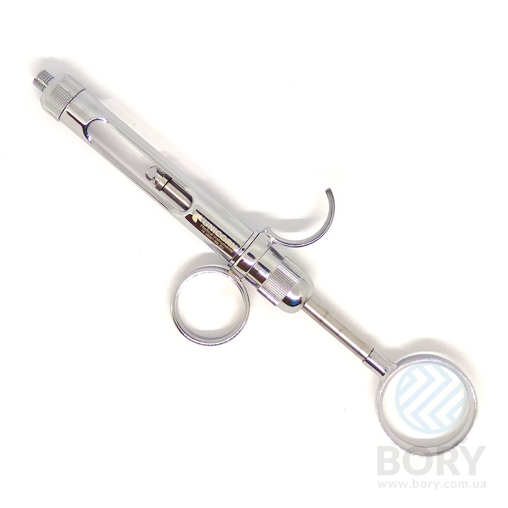 Шприц карпульный аспирационный 2 кольца Syringe 2 ring 1.8ml metric EU UNICORN Medical Instruments № 2468