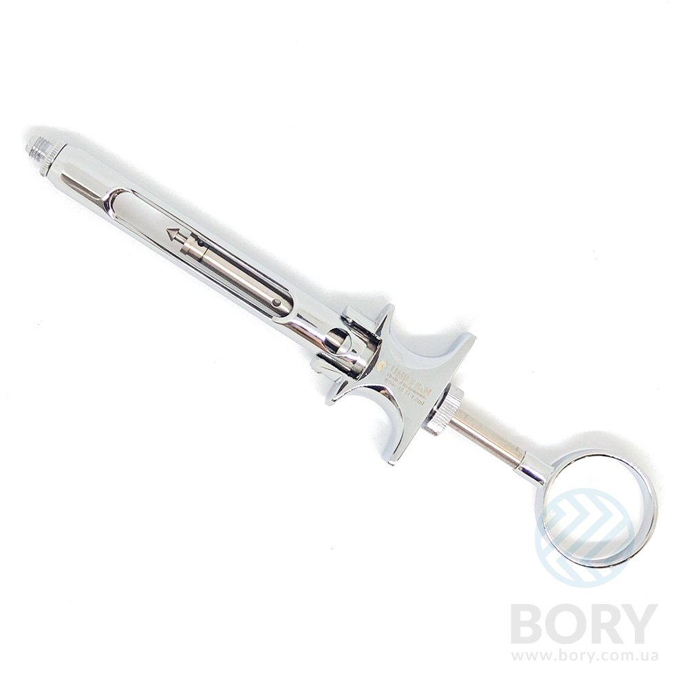 Шприц карпульный сгибающийся 1 кольцо Syringe 1 ring fold 1.8ml metric EU UNICORN Medical Instruments № 4966-1