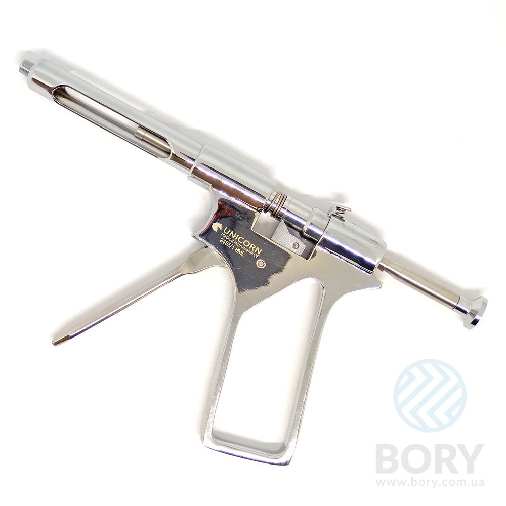 Шприц – пистолет интралигаментарный Intraligamental Syringe Gun 1.8ml inch AM UNICORN Medical Instruments № 2485 с переходником на EU.