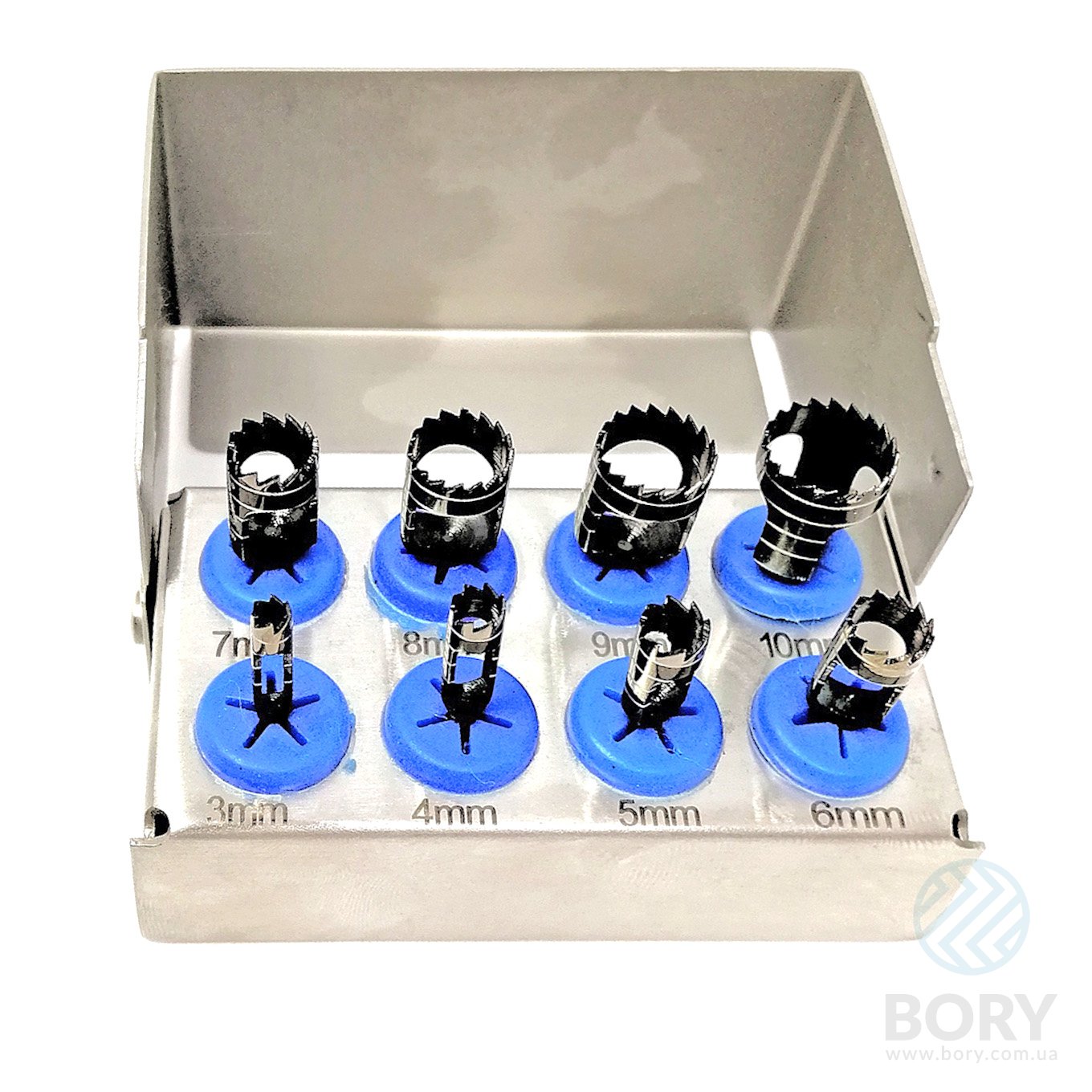 Набір трепанів 8шт з боксом Terphine Kit of 8 Instruments with Box UNICORN Medical Instruments