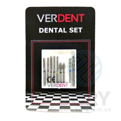 Veneer Preparation Set Verdent набір алмазних турбінних борів для вінірів, 9шт